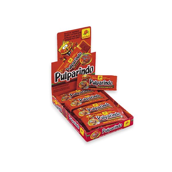 Saldainiai iš tamarindų PULPARINDO EXTRA HOT, 14 g x 20 vnt, dėžutė
