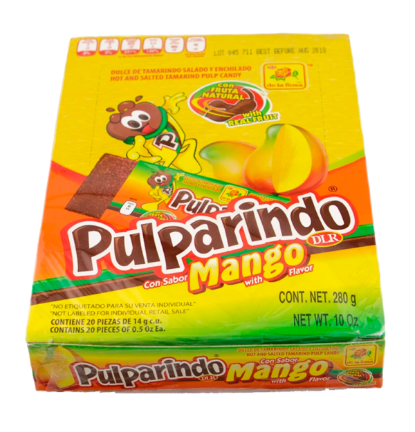 Saldainiai tamarindų PULPARINDO MANGO, 14 g x 20 vnt, dėžutė