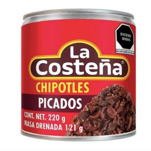 Aitrieji pipirai Adobo padaže CHILES CHIPOTLES LA COSTEÑA, smulkinti, 220 g